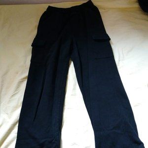 Starter 10/12 Black Cargo Sweatpants (Boys)
